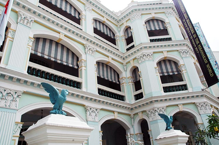 The exterior of the Peranakan Museum in Singapore
