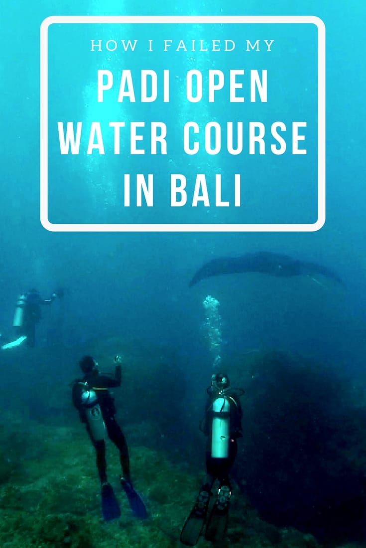 PADI Open Water SCUBA Diving Course in Nusa Lembongan Bali - Manta Ray Bay Bali, Indonesia Travel Honeymoon Backpack Backpacking Vacation #travel #honeymoon #vacation #backpacking #budgettravel #offthebeatenpath #bucketlist #wanderlust #Bali #Asia #southeastasia #sea #indonesia #exploreBali #visitBali #seeBali #discoverBali #TravelBali #BaliVacation #BaliTravel #BaliHoneymoon