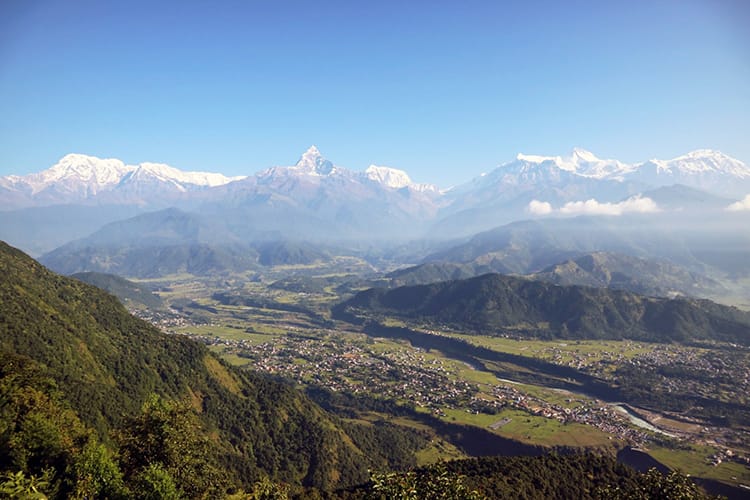 The view of the Himalaya from Sarangkot - Places To Visit in Pokhara