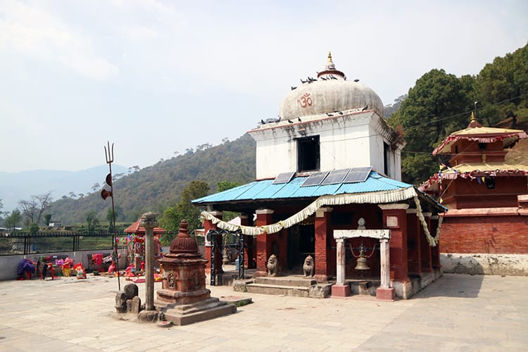A small Hindu temple for worshipping Kali in Tokha, Nepal