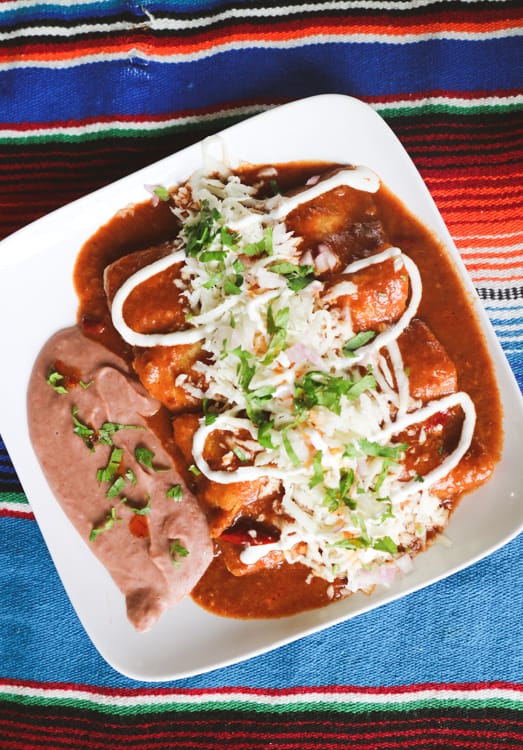 Vegetarian enchilada from Casa Mexicana - best restaurant in Kathmandu