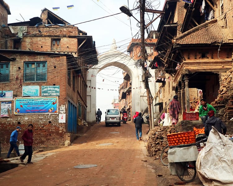 The Bharwacho Gate in Bhaktapur