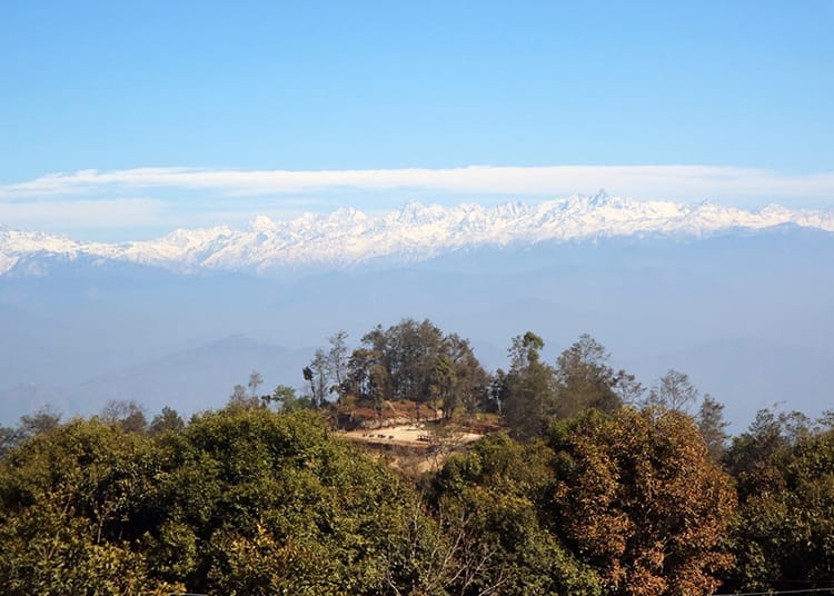 The view from Kali Temple in Dhulikhel on the outskirts of Kathmandu Valley