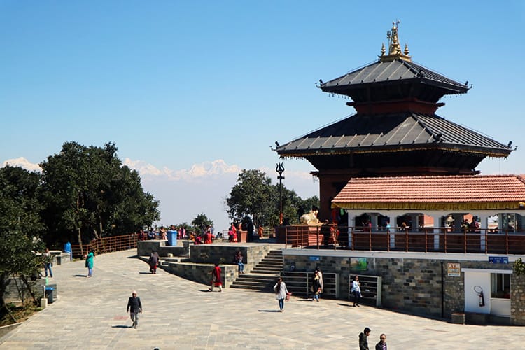 Bhaleshwor Mahadev Temple at the top of Chandragiri Hills