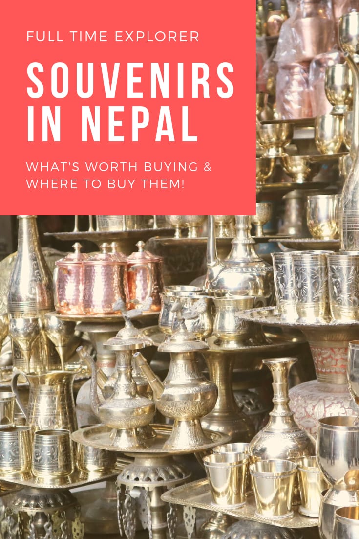 Nepal Souvenirs: The 20 Best Items & Where to Buy Them Full Time Explorer Nepal | Nepal Travel Destinations | Nepal Photo | Nepal Photography | Nepal Honeymoon | Backpack Nepal | Backpacking Nepal | Nepal Vacation | South Asia | Budget | Off the Beaten Path | Trekking | Bucket List | Wanderlust | Things to Do and See | Culture | Food | Tourism | Like a Local | #travel #vacation #backpacking #budgettravel #wanderlust #Nepal #Asia #visitNepal #discoverNepal #TravelNepal