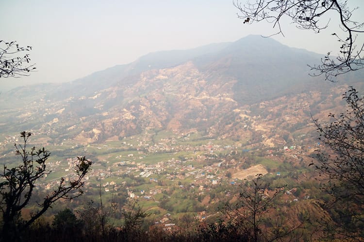 Shivapuri National Park overlooks the Kathmandu Valley on a clear day