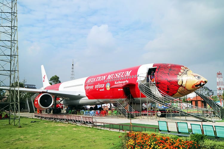 The Aviation Museum in Kathmandu Nepal inside an Airplane - Places To Visit in Kathmandu