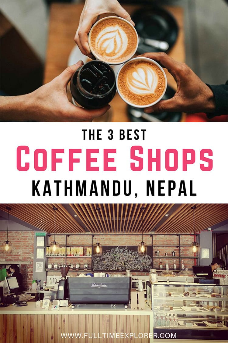 Check out the top 3 best coffee shops in Kathmandu with great coffee, service, and atmosphere! Full Time Explorer | Coffee Shops in Kathmandu | Coffee Shops in Nepal | Kathmandu Restaurants | Where to eat in Kathmandu | wifi in Kathmandu | Best coffee in Kathmandu | Workspace in Kathmandu | Cafe in Kathmandu | Nepal Travel | Kathmandu Restaurants | Things to do in Kathmandu