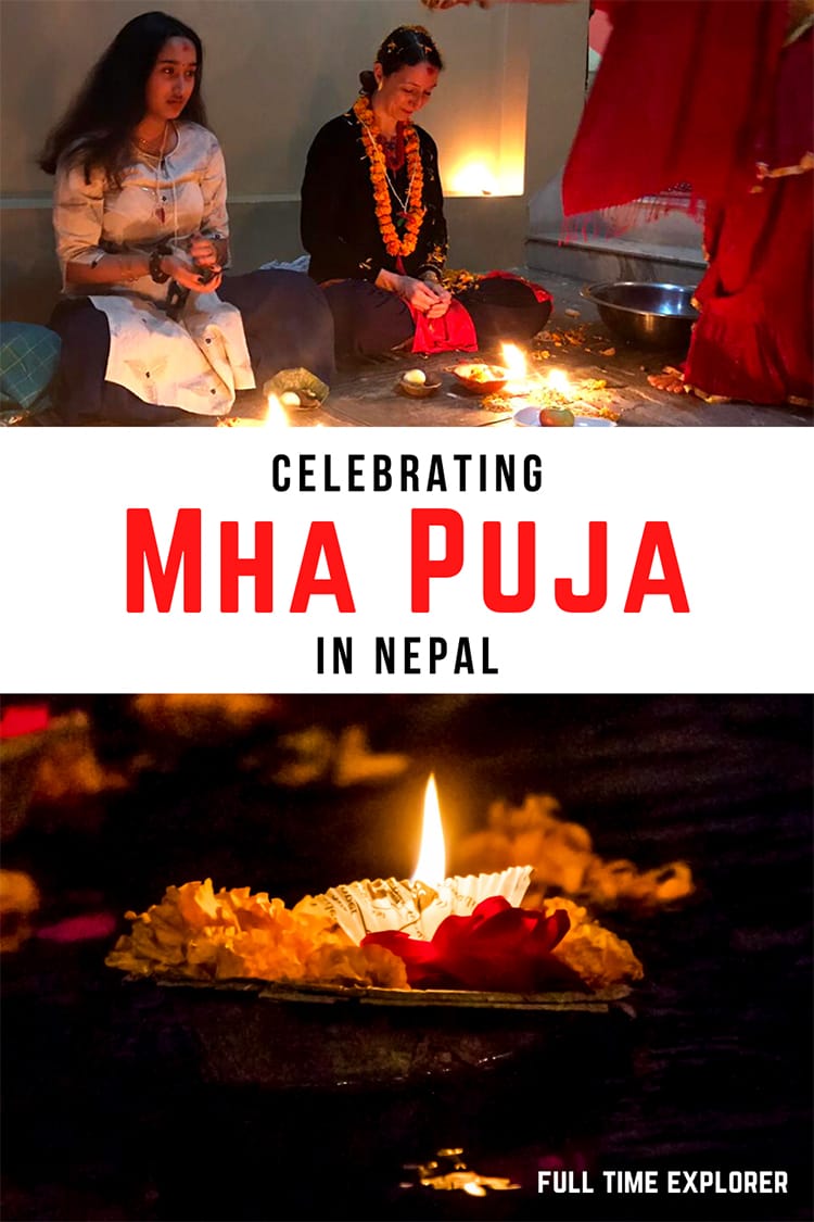 If you'll be in Nepal during the Tihar festival, you can check out this post which explains the fourth day of Tihar which is called Mha Puja meaning self worship day | Full Time Explorer | Nepal Travel | Nepal Tourism | Mha Puja in Nepal | Nepali Festival | Nepalese Culture | Hindu Festival | Newari Festival | Holidays around the world | World Culture | Traditions and Customs of Nepal | Tihar Festival | Diwali Festival