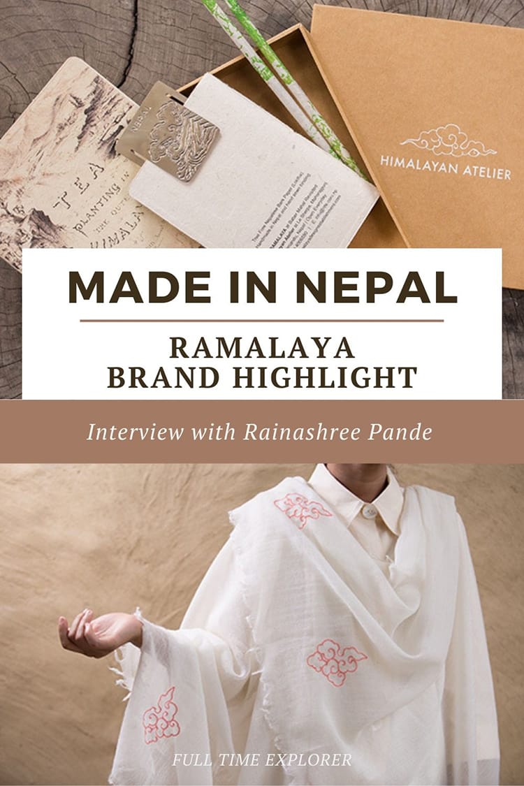 Ramalaya makes sustainable products in the Himalayas including home decor, stationary, and clothing! | Made in Nepal Brand Highlight Ramalaya Himalayan Atelier | Full Time Explorer | Sustainable Companies | Sustainable Clothing | Sustainable Home Decor | Shop Local | Sustainable Baby Clothes | Handmade Items | Nepali Fashion