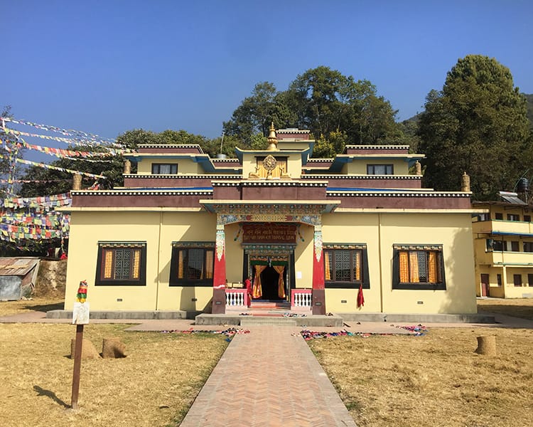 The outside of Nagi Gompa Monastery in Nepal