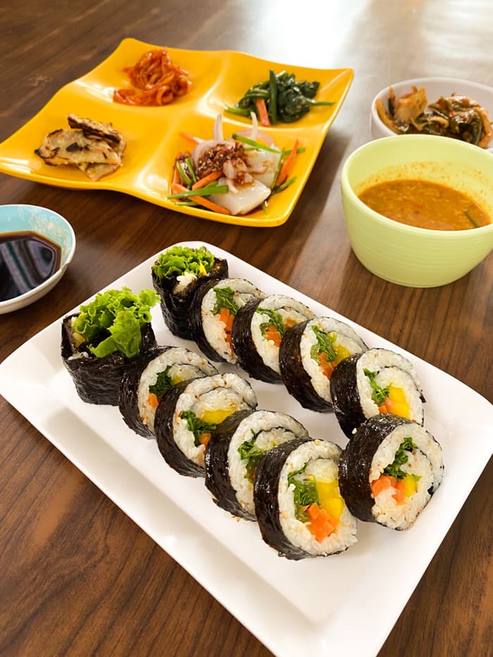 Veg Gimbap at Jjang Restaurant in Kathmandu