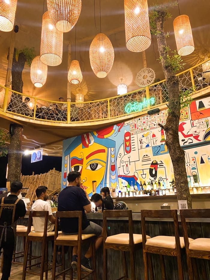Inside Tropical Rest Restaurant in Kathmandu