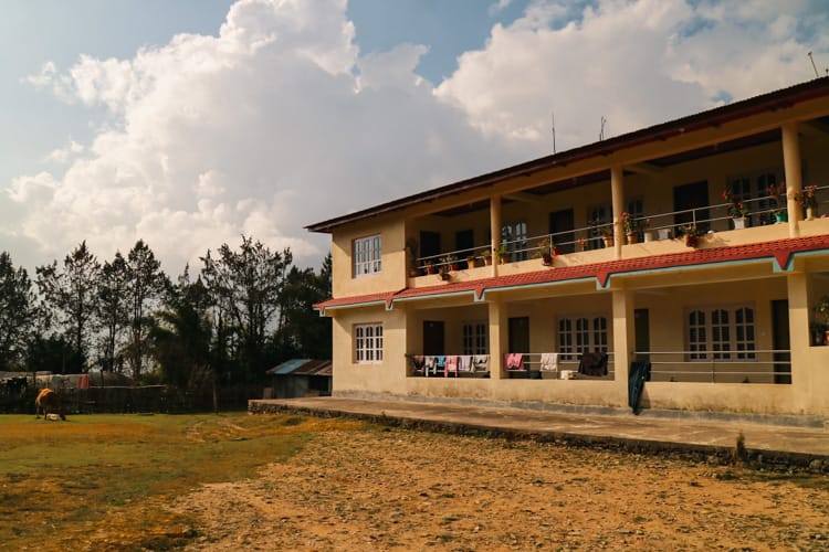 A hotel in Tarkeghyang Nepal