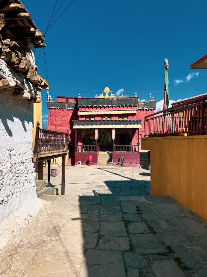 The newly built monastery in Jharkot