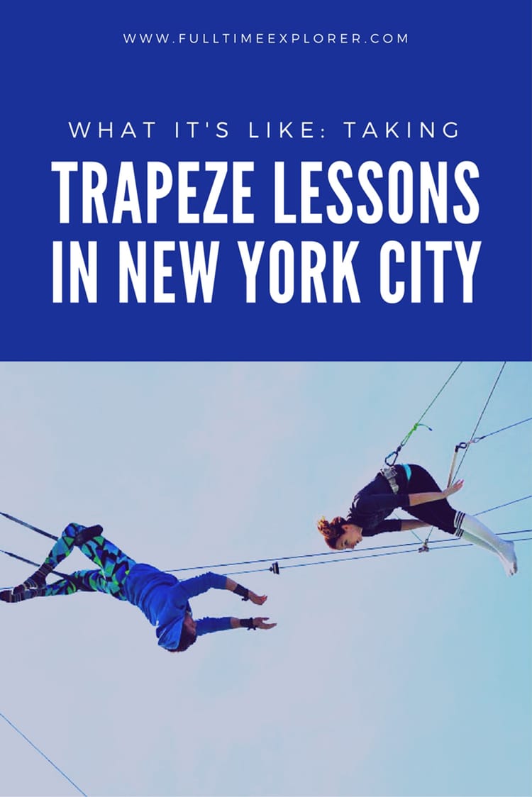What it's like taking trapeze lesson in NYC - trapeze school new york city New York NYC New York City Travel Honeymoon Backpack Backpacking Vacation #travel #honeymoon #vacation #backpacking #budgettravel #offthebeatenpath #bucketlist #wanderlust #NYC #USA #America #UnitedStates #NewYork #NewYorkCity #exploreNYC #visitNYC #seeNYC #discoverNYC #TravelNYC #NYCVacation #NYCTravel #NYCHoneymoon