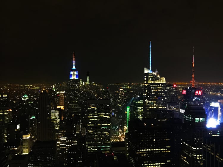 Full Time Explorer How to get the most out of a NYPass New York City Tourism NYC top of the rock observation deck empire state building night skyline