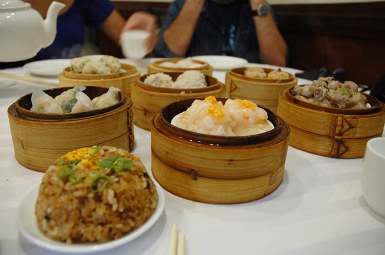 Dim sum and fried rice from Asian Jewels in Flushing Queens