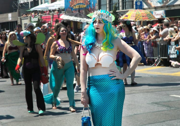 Coney Island Mermaid Parade 2016 Costume Full Time Explorer Brooklyn New York City Beach Unique Cool Aqua Sea Shells