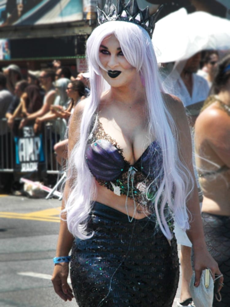 Coney Island Mermaid Parade 2016 Costume Full Time Explorer Brooklyn New York City Beach Unique Cool Goth Dark Queen