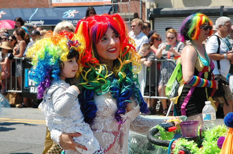 Coney Island Mermaid Parade 2016 Costume Full Time Explorer Brooklyn New York City Beach Unique Cool Rainbow Wigs Mother Daughter