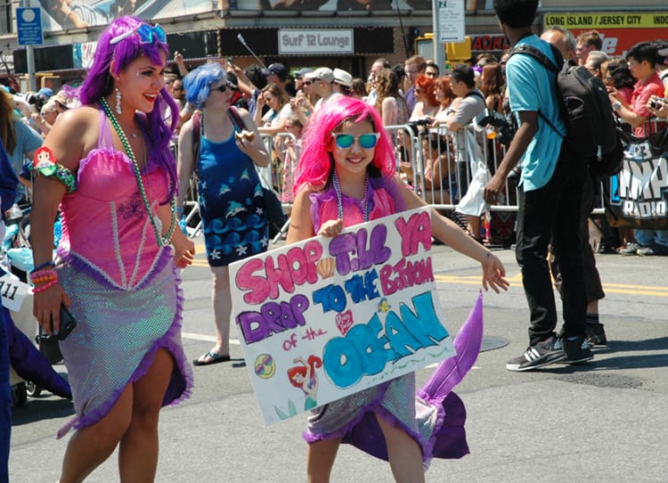 Coney Island Mermaid Parade 2016 Costume Full Time Explorer Brooklyn New York City Beach Unique Cool Shop Till You Drop Pink Purple