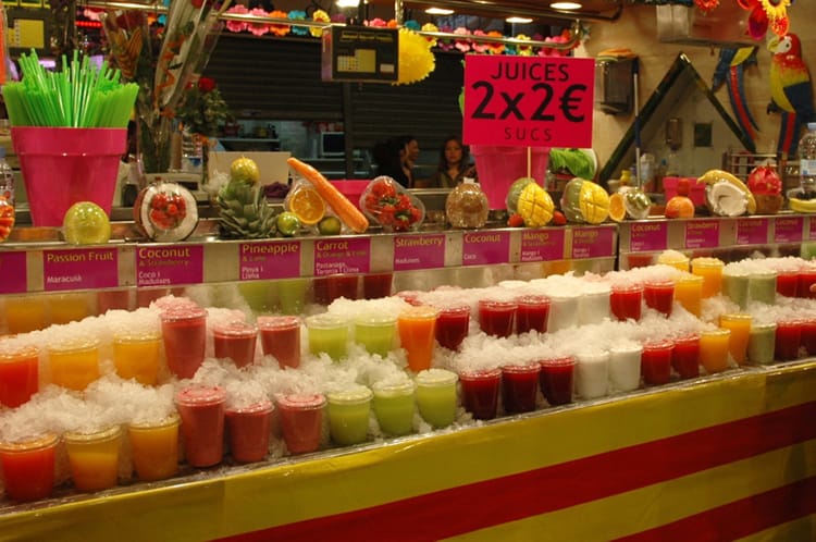 Things to do in Barcelona Spain Full Time Explorer La Boqueria Fruit Smoothies