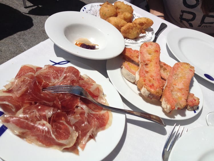 Things to do in Barcelona Spain Full Time Explorer Prosciutto Bread Conche Puffs