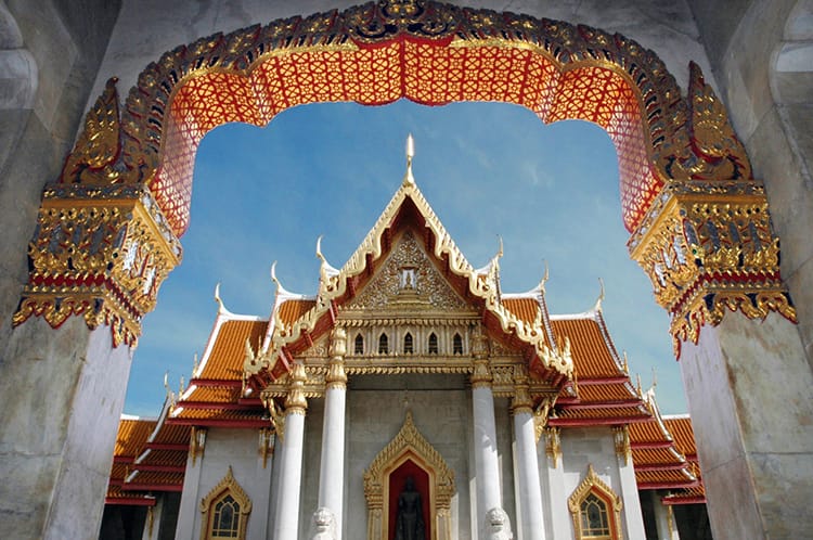 bangkok thailand temples pagodas wat marble temple