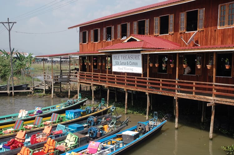 The Inle Lake silk studio that makes fabric out of lotus flowers