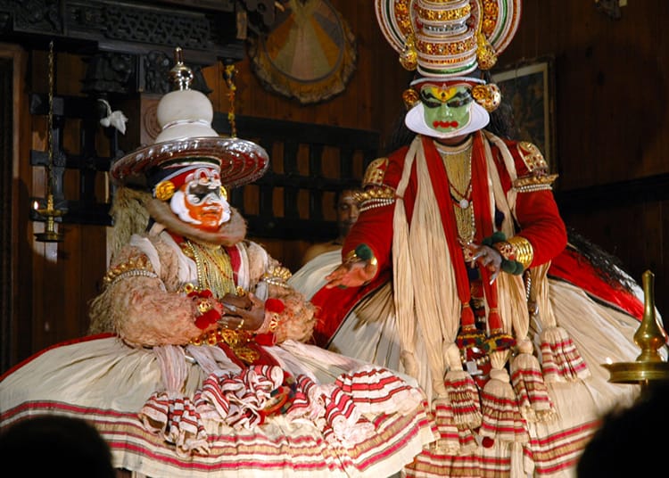 A traditional Kathakali Show in Fort Cochin India