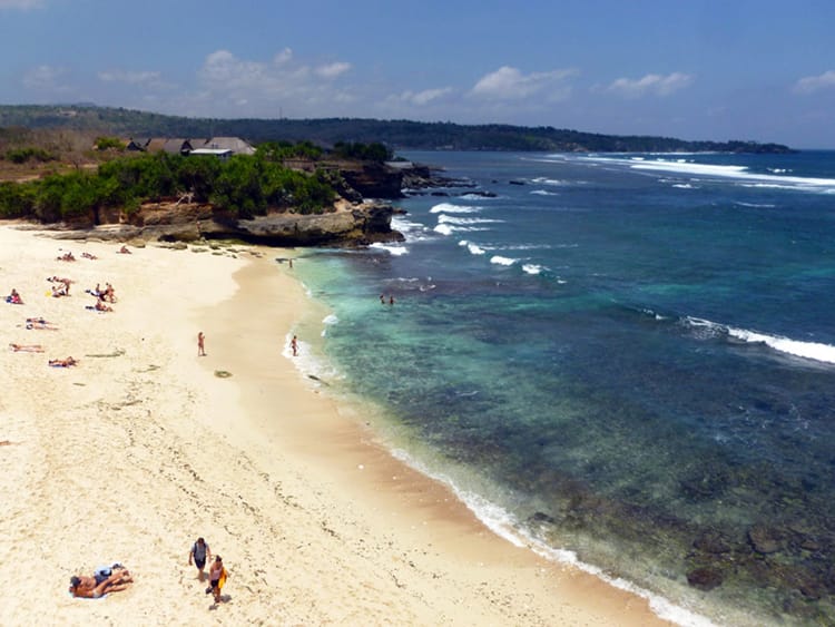 Dream Beach on Nusa Lembongan Island in Bali, Indonesia