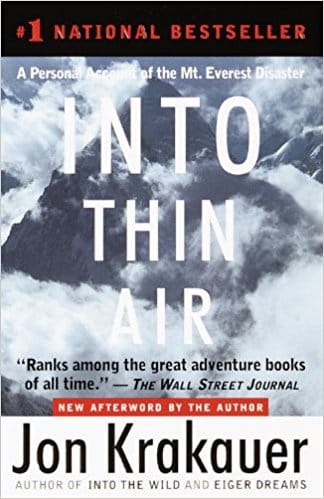 Into Thin Air by Jon Krakauer Book Cover