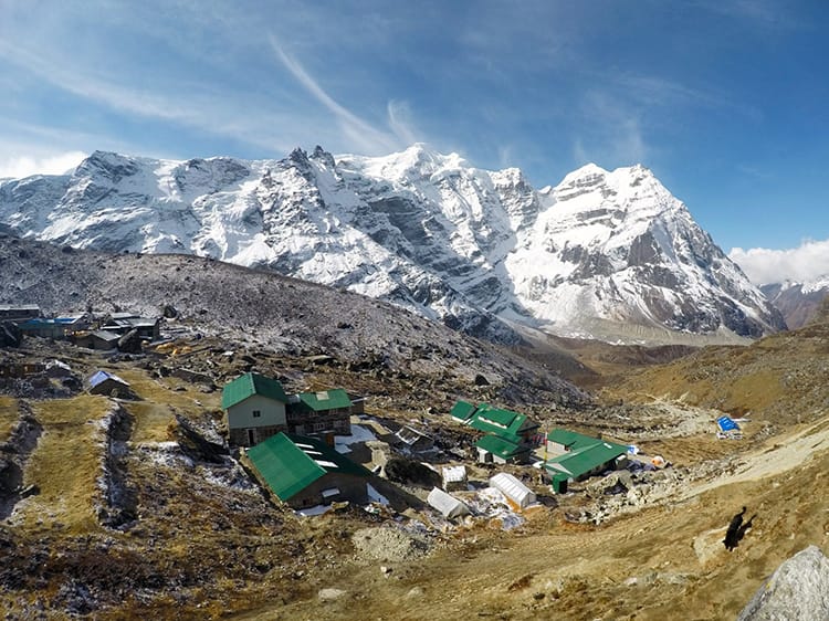 A Sherpa village on the way to Mera Peak in Nepal