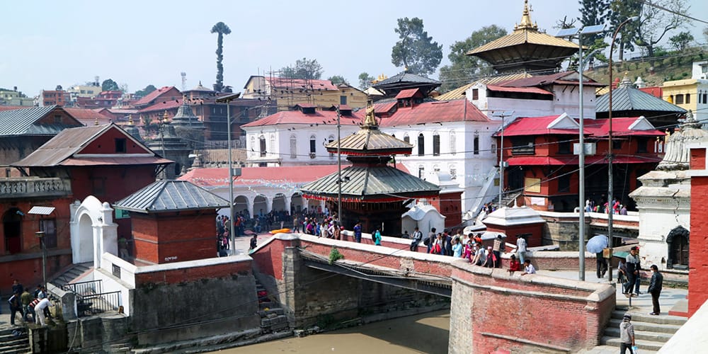 Watching Open Air Cremations at Pashupatinath Temple in Nepal