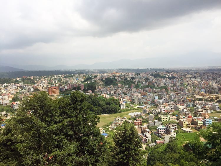 The dust settled in Kathmandu Valley after a rainfall