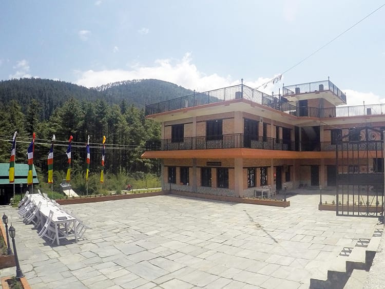 Outside of the Annapurna Guest House Hotel