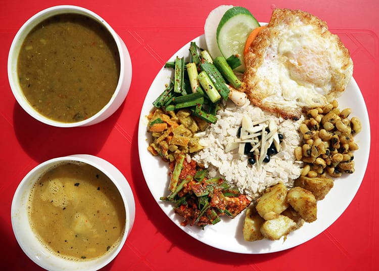 Samay Baji, a famous Newari dish, which is served during festivals