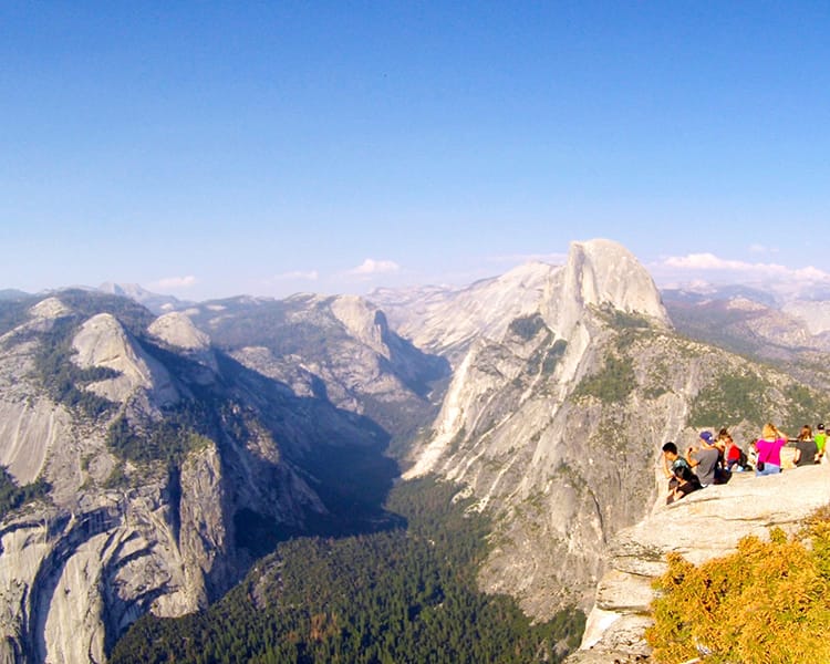 The incredible view from Glacier Point in Yosemite