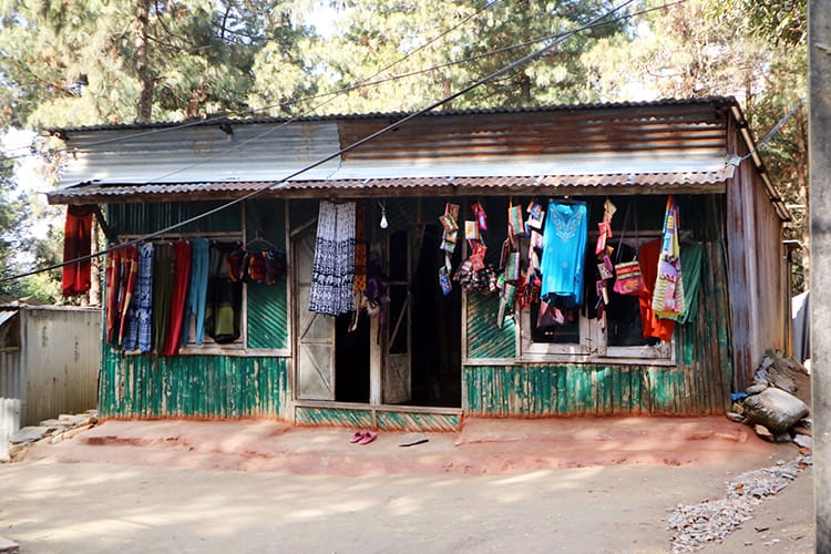 A small shack selling snacks and souvenirs in Nagarkot