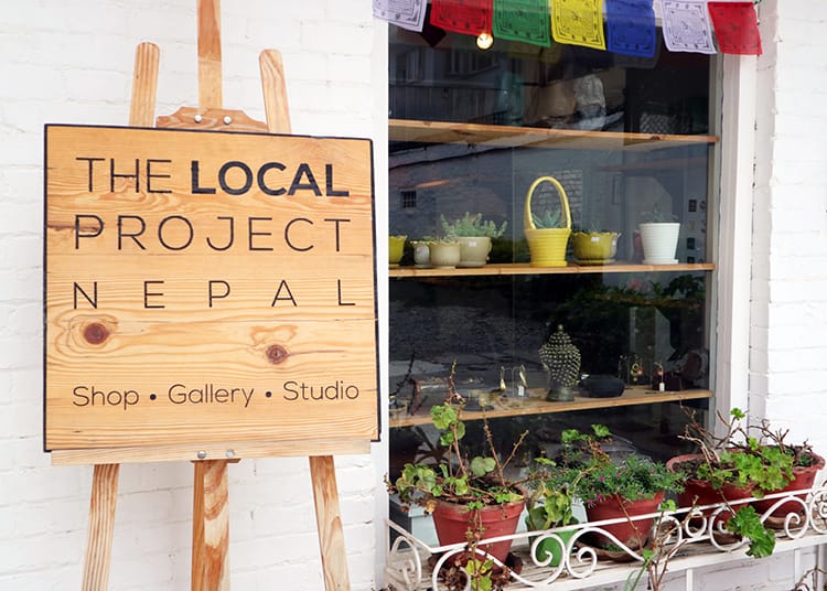 The front of the Local Project Nepal which sells only Nepali products