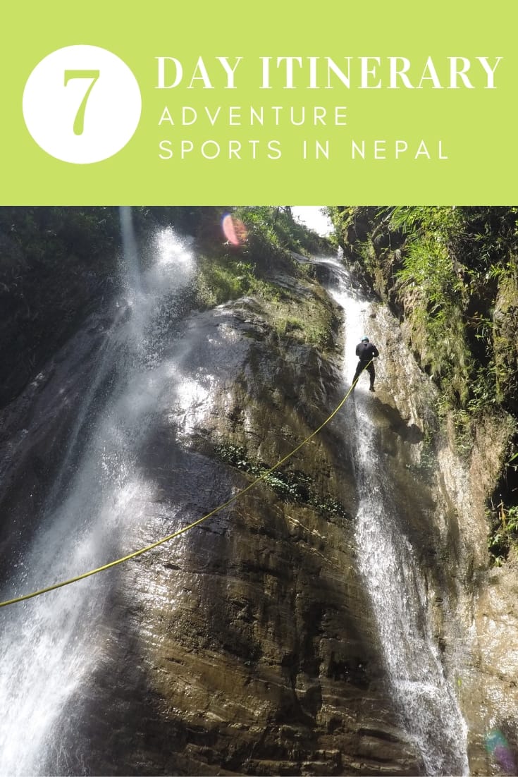 7 Day Itinerary for Adventure Sports in Nepal Full Time Explorer Nepal | Travel Destinations | Photo | Photography | Honeymoon | Backpack | Backpacking | Vacation South Asia | Budget | Off the Beaten Path | Trekking | Bucket List | Wanderlust | Things to Do and See | Culture | Food | Tourism | Like a Local | #travel #vacation #backpacking #budgettravel #offthebeatenpath #wanderlust #Nepal #Asia #exploreNepal #visitNepal #seeNepal #discoverNepal #TravelNepal