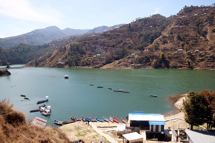 Kulekhani Reservoir is the final stop of this three day trek in Nepal