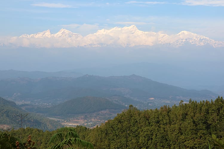 A view of the Himalaya from Bandipur, Nepal