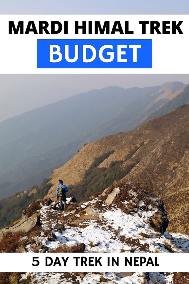 Here's everything you need to know about the Mardi Himal Trek Cost including cost of food, hotels, transportation, porters, guides, and more. Budget your trip accurately so you know how much money to bring with you on the 5 day Mardi Himal Trek in Nepal!