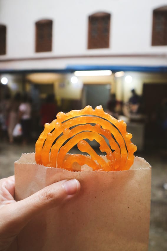 Nepalese style jeri - street food in Nepal