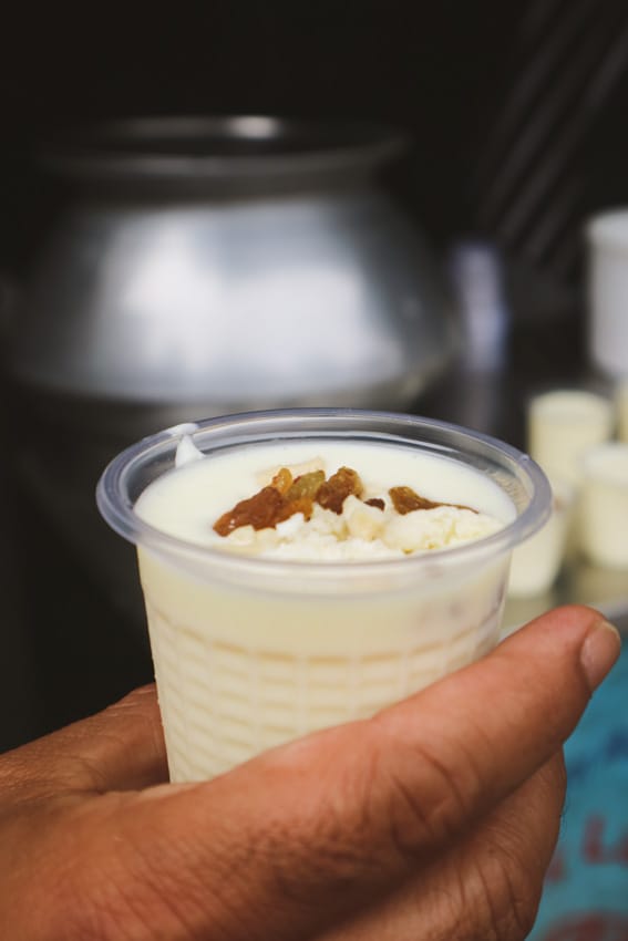 Nepalese style lassi from a street stall
