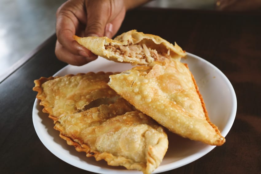 Nepali style shafala - street food in Nepal