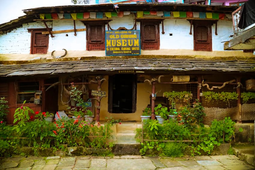 The Old Gurung Museum located in Ghandruk, Nepal