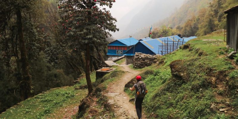 Dobhan Dovan Nepal ABC Trek Annapurna Base Camp Trekking Route Village